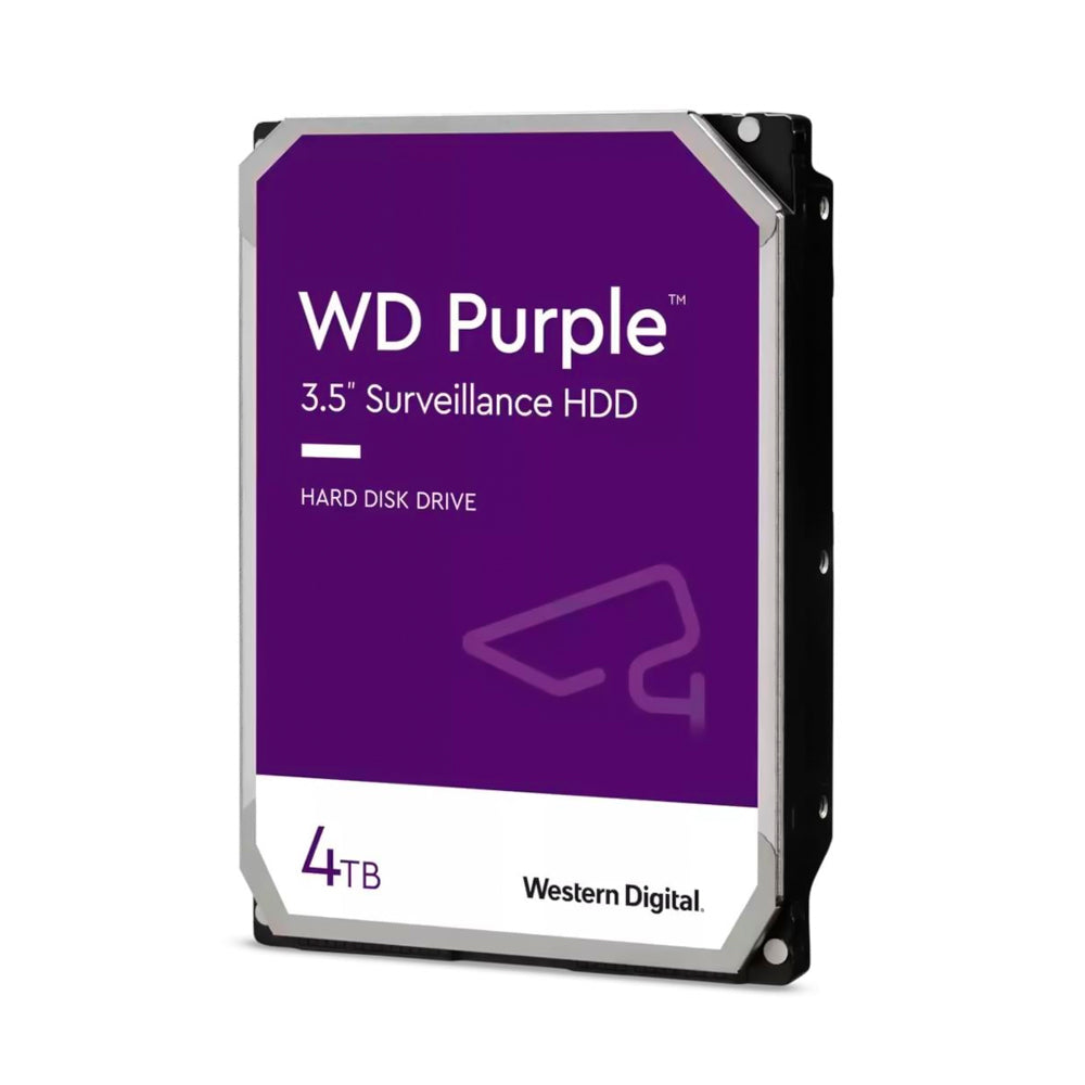 HD 4TB WD Roxo - SATA 6 Gb/s, cache de 256 MB, 3,5" - WD43PURZ Western Digital Disco Rígido Interno de Vigilância
