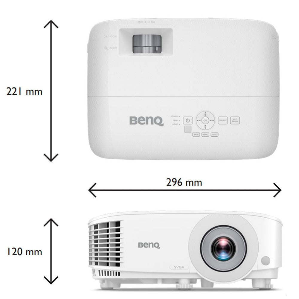 Projetor BenQ Corporativo, MS560, SVGA, 4.000 Lúmens, 2 HDMI, USB - Branco