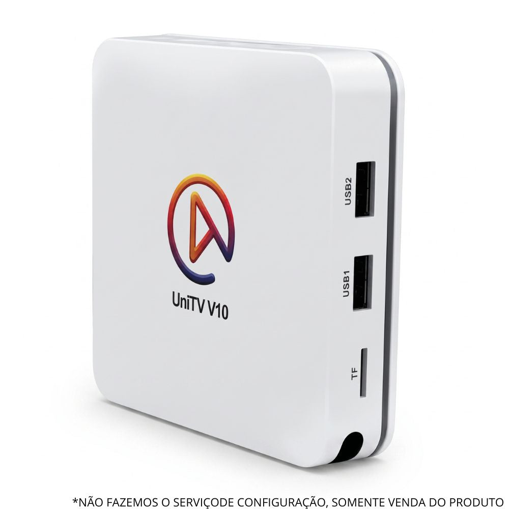 Aparelho Receptor Smart TV Box UniTv V10 4K Android Wi-Fi Dual Band HDMI Completo