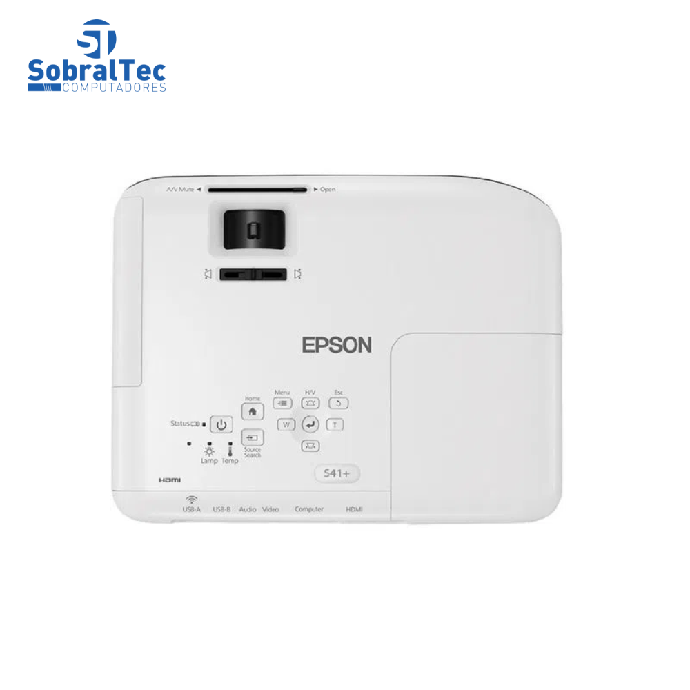 Projetor Epson PowerLite S41+ SVGA 3300 Lumens HDMI USB Com Bolsa