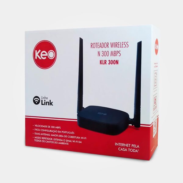 Roteador Wireless 300Mbps Intelbras Keo KLR 300N