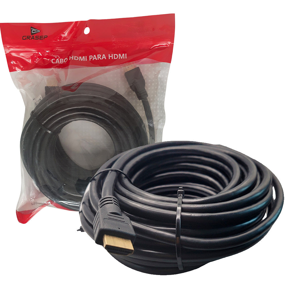 Cabo HDMI Para HDMI 10 Metros Plug v1.4 D-H5000 -10M GRASEP