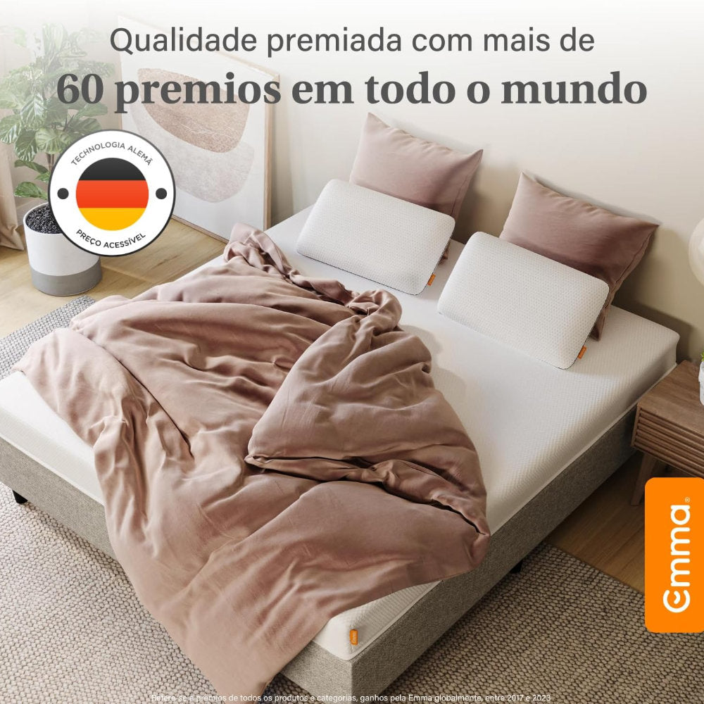 Colchão de Espuma Casa Emma Solteiro Basics Br Curly (17Cm X 1.88M X 138m)