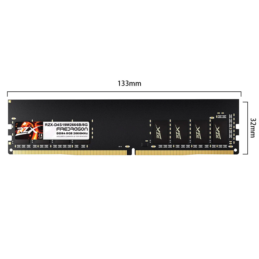 Memória RAM Desktop 8GB 2666MHz DDR4 FireDragon - RZX