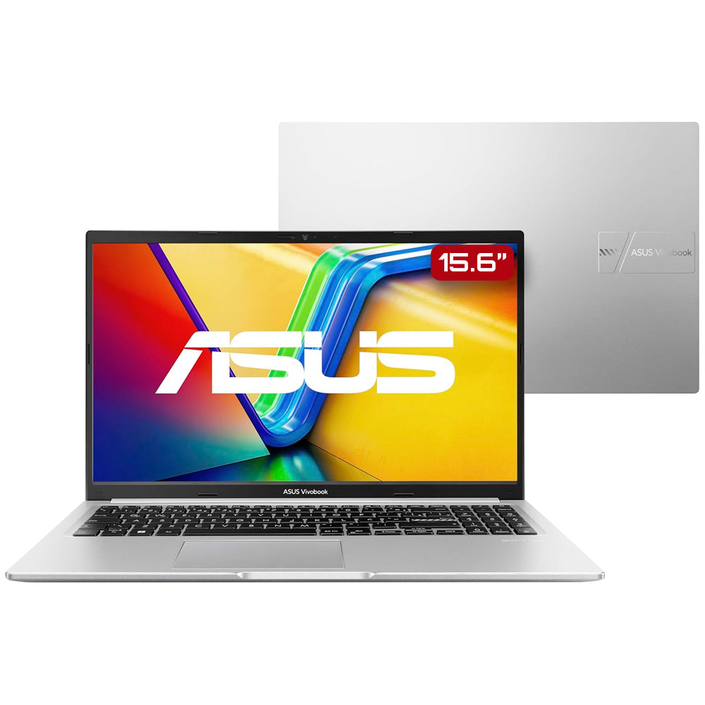 Notebook Asus Vivobook 15 Ryzen 7-5825U, RAM 16GB, SSD 512GB, Tela 15.6" FHD, Prata, Windows 11 - M1502YA-NJ655W