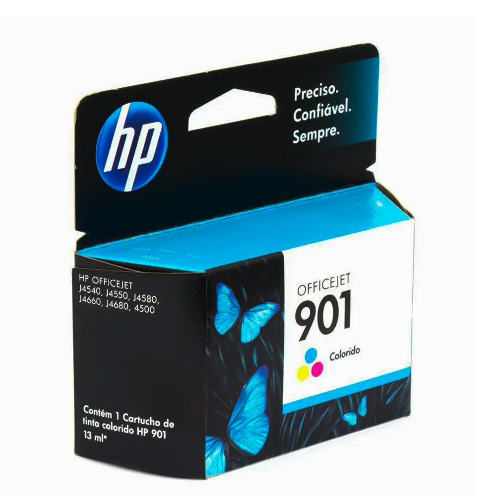 Cartucho de Tinta HP 901, Original, CC656AB, Colorido | J4580 J4680 J4660 J4500 J4550 12ml - 360 Páginas