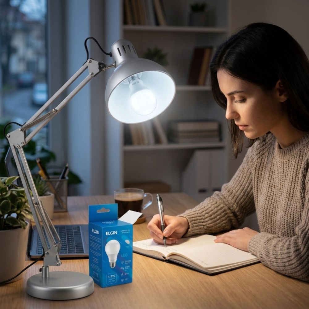 Lâmpada Led Bulbo Elgin A55 4,9W 6500K (48BLED2F49YU)