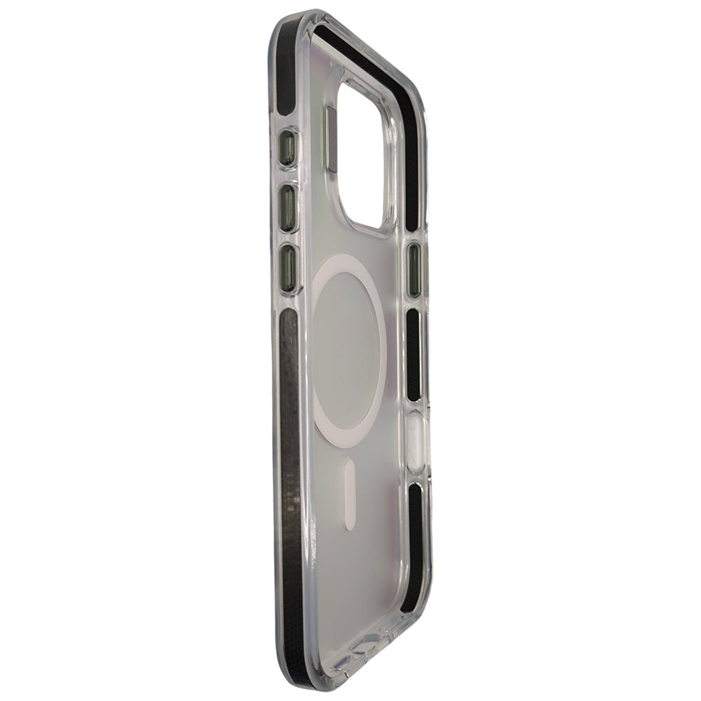 Capa Holográfica, Com Suporte Para Carregamento Magnético, Para iPhone 16 Pro Max