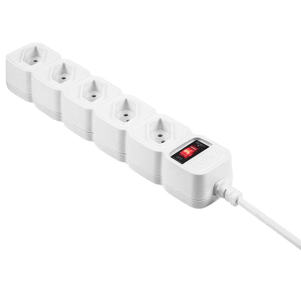 Protetor Filtro de Linha Intelbras EPE 205+, 5 Tomadas, Bivolt, Cabo 3 Metros, Branco