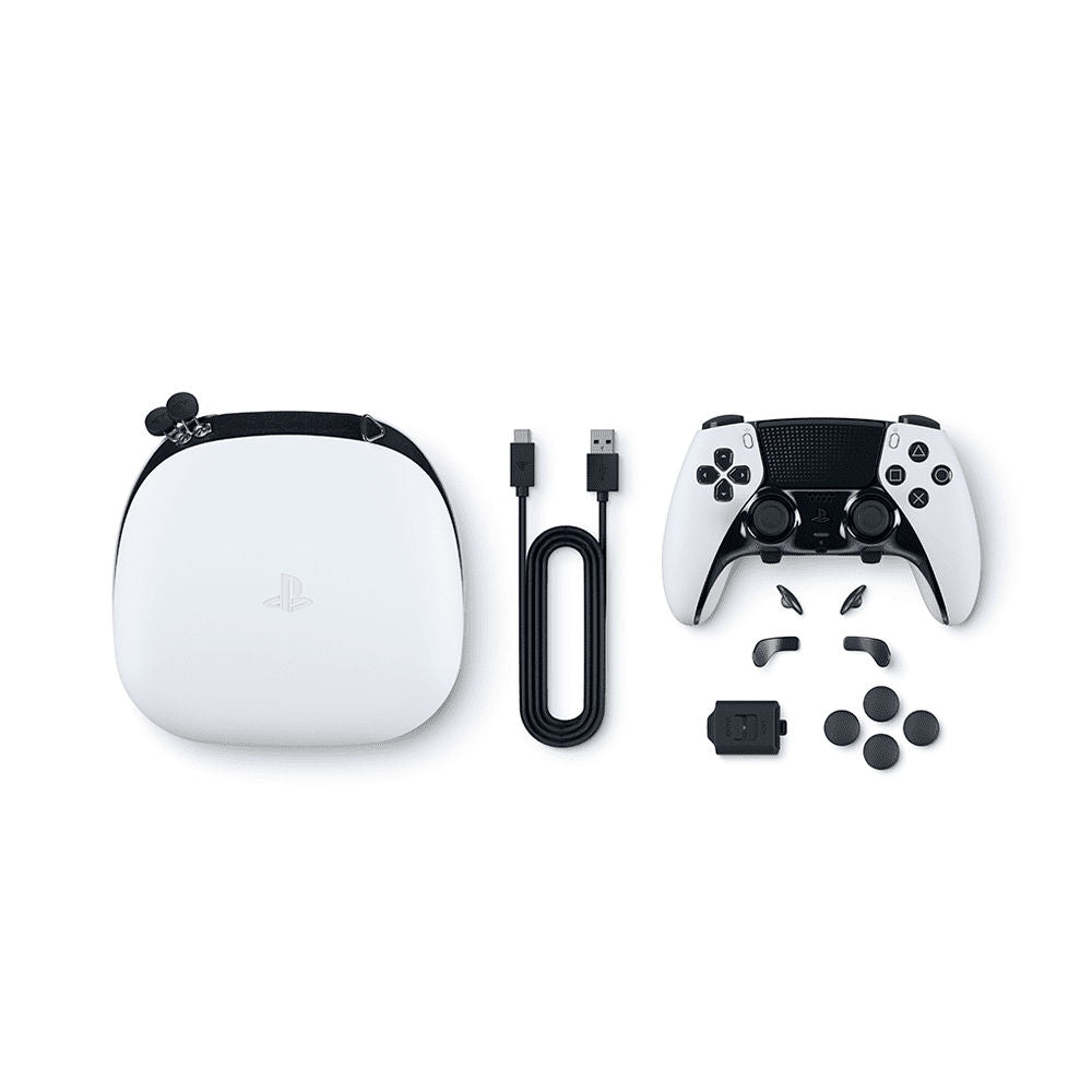 Controle Sony DualSense Edge Wireless PS5, CFI-ZCP1WY, USB-C, Áudio P2, Bateria Recarregável, Branco