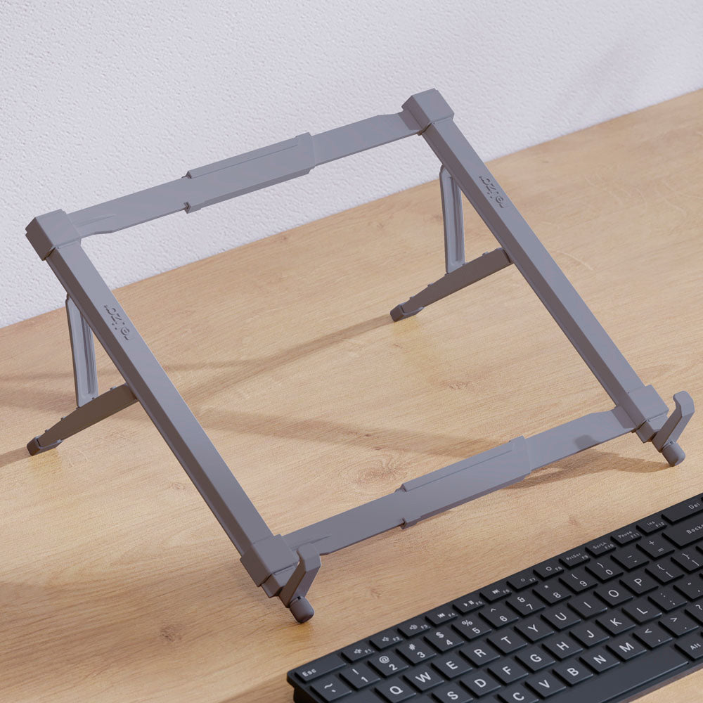 Suporte Para Notebook Ergonômico Ajustável, Reliza, Conforto e Estabilidade - Prata