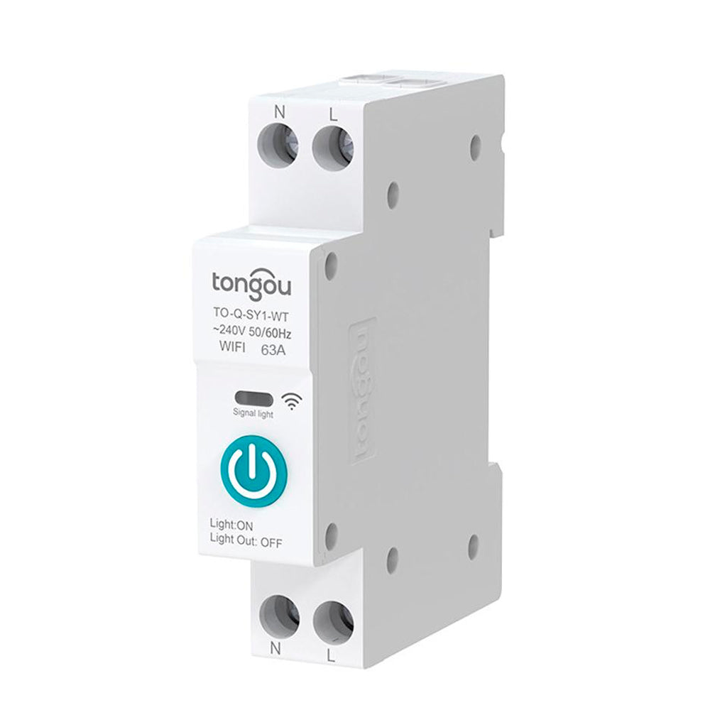 Disjuntor Inteligente Wi-Fi 32A, Compativel Com Google Assistant e Alexa Tongou - Branco