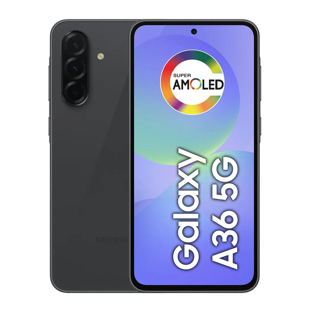 Smartphone Samsung Galaxy A36 5G 256GB 8GB RAM, Câmera Tripla 50+8+5MP, Tela 6,7" Super AMOLED IP67, Recursos IA, Preto