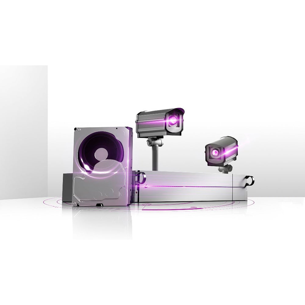 HD 4TB WD Roxo - SATA 6 Gb/s, cache de 256 MB, 3,5" - WD43PURZ Western Digital Disco Rígido Interno de Vigilância