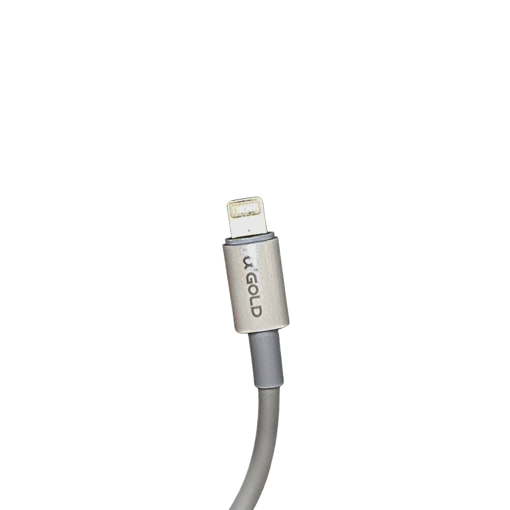 Cabo Tipo USB Para Lightning Metro Carregamento Rapido Golden CB-71