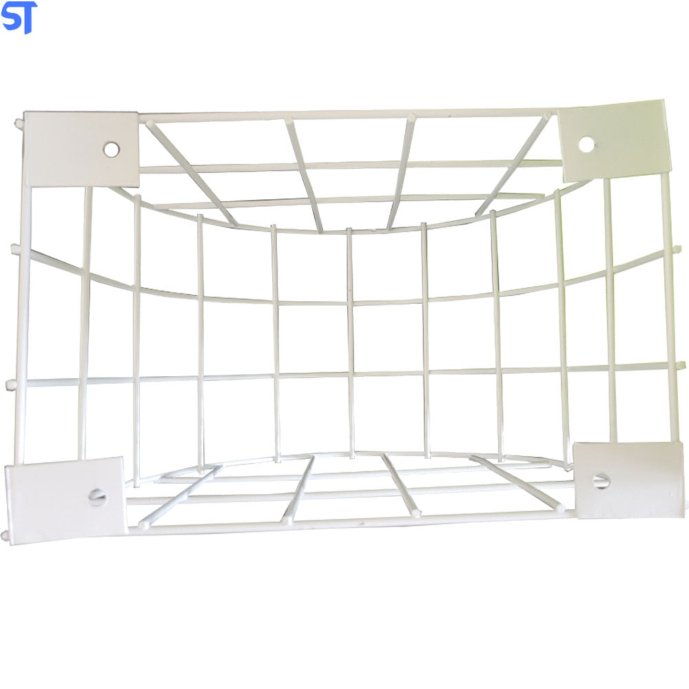 Grade De Proteção Gaiola Para Câmera De Segurança Cftv Branca Redonda