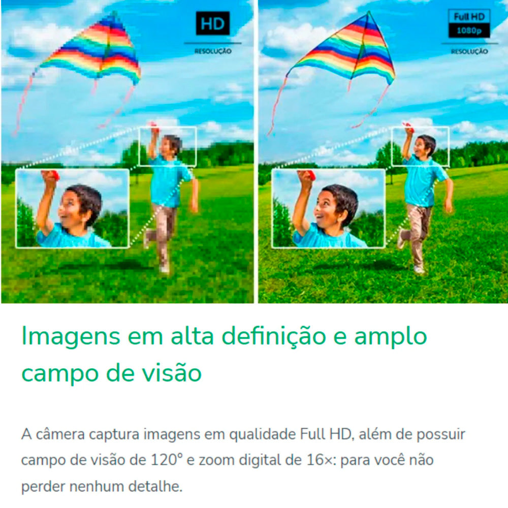 Câmera Inteligente Externa Compatível com Alexa Wi-Fi Full HD iM5 SC Branco Intelbras