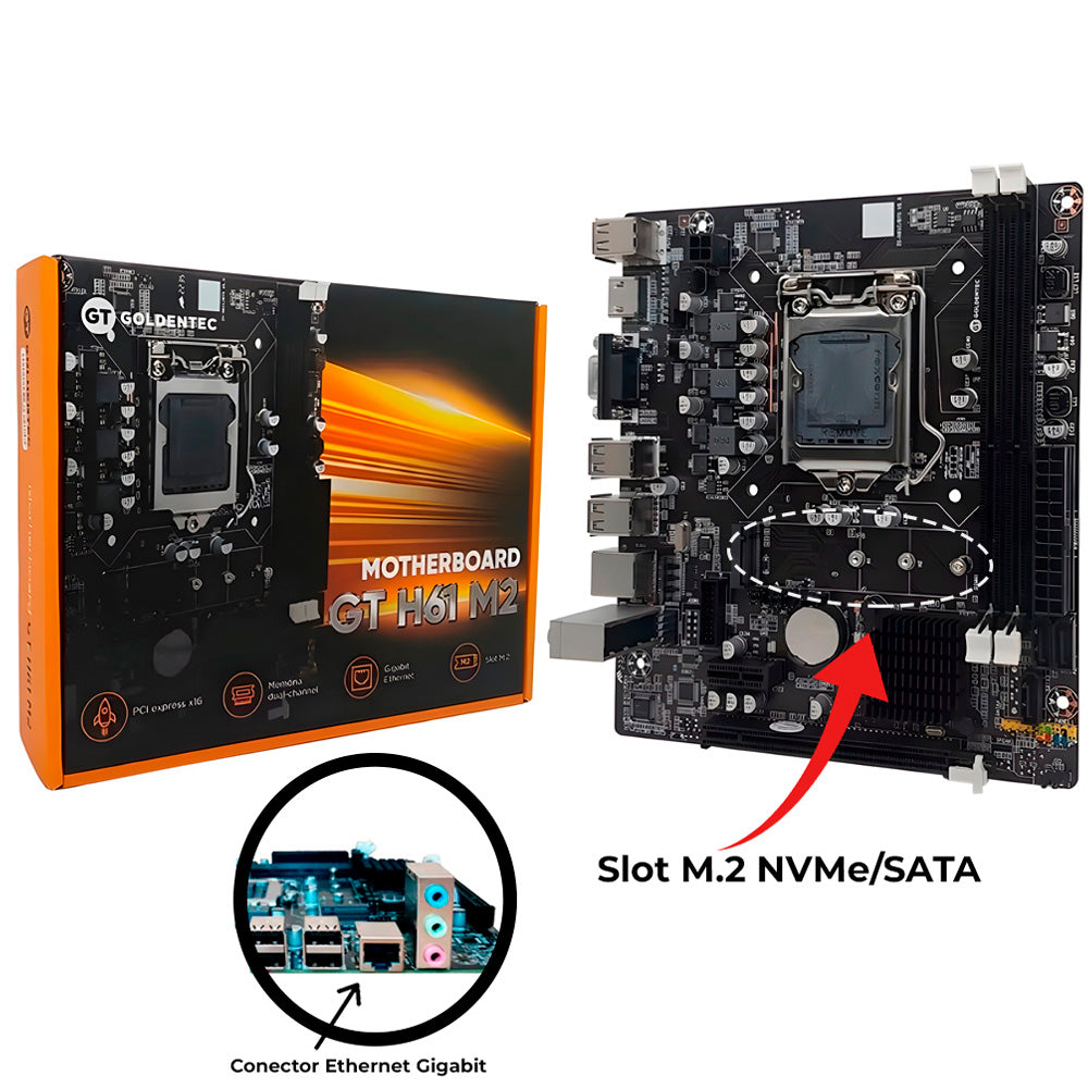 Computador Core i5-2320, SSD 240GB, Memória Ram 4GB, Gab MT-32BK, Linux, Com Monitor, Teclado e Mouse, MousePad Brinde