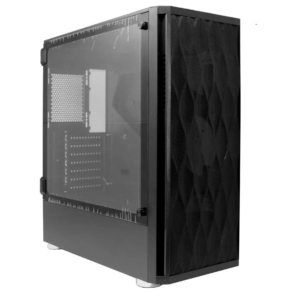 Gabinete Gamer BG-025 Bluecase, Lateral Vidro Temperado, Mid Tower, S/FTE, USB 3.0, Preto
