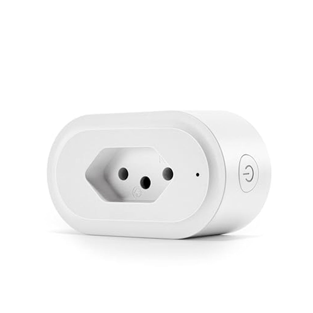 Plug De Tomada Inteligente 16A, Padrão Brasileiro, Compatível Com Alexa e Google Home - Tuya