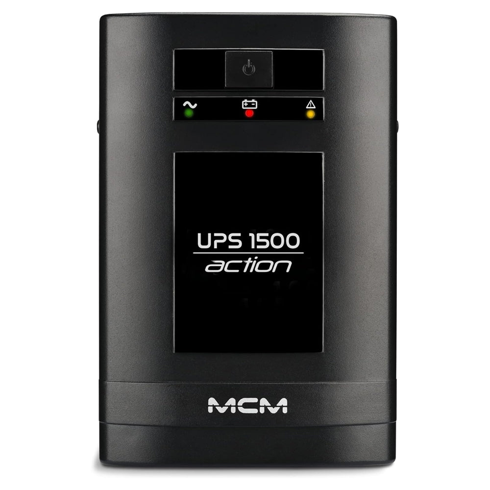 Nobreak MCM 1500VA UPS1500 ACTION FIT 3.1, 6 Tomadas, Trivolt/ 115V - UPS0261- Com Suporte Para Bateria Estacionária