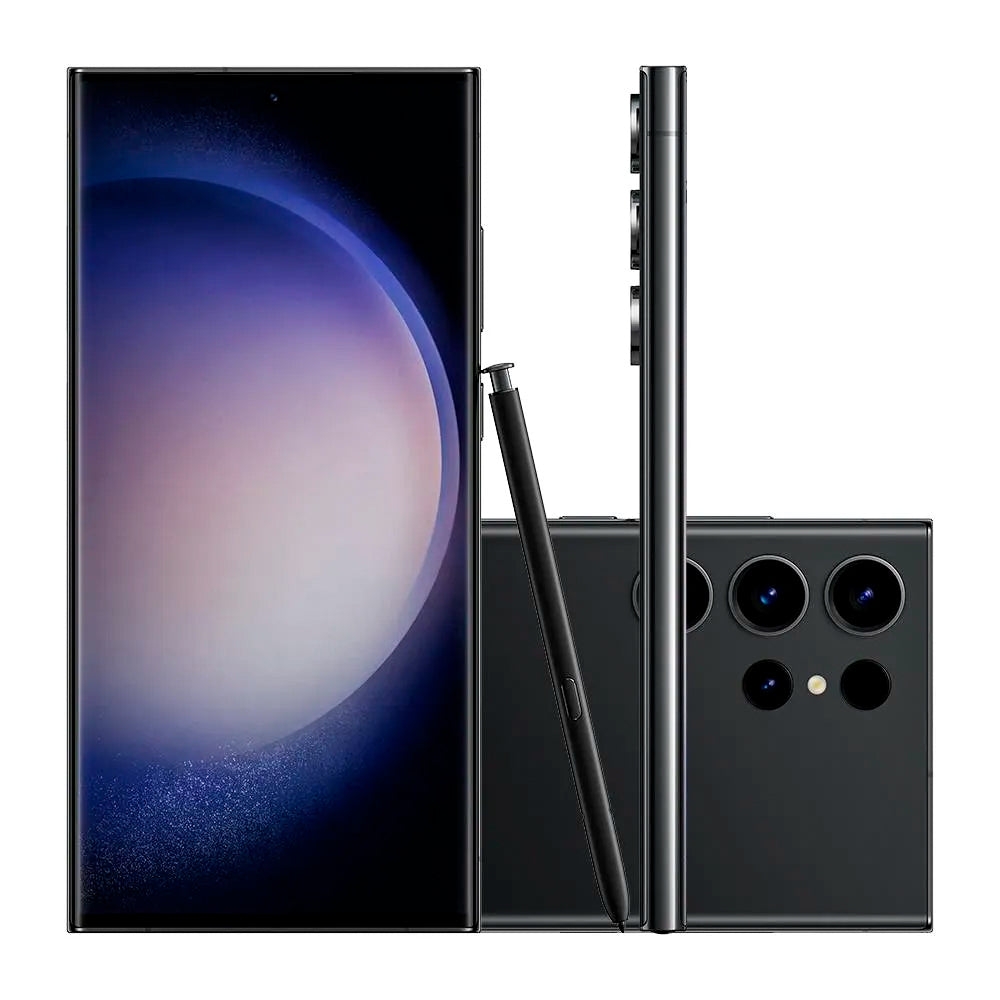 Smartphone Samsung Galaxy S23 Ultra 5G Preto 256GB, Tela 6.8'', 12GB RAM, Inteligência Artificial, Câmera Quádrupla