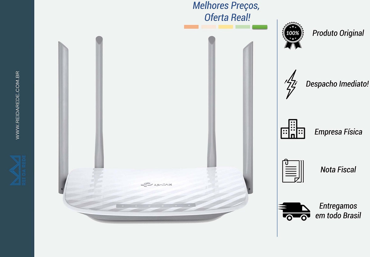Roteador TP Link Wireless Gigabit Dual Band AC1200 Archer C5W