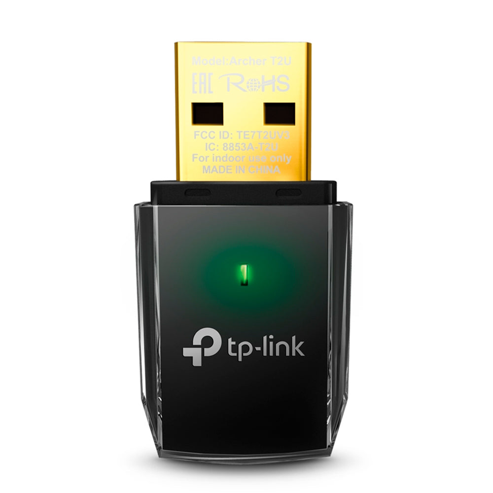 Mini Adaptador Wifi Tp-Link Archer T2U AC600 USB Dual Band / 2.4GHz / 5GHz - 600Mbps