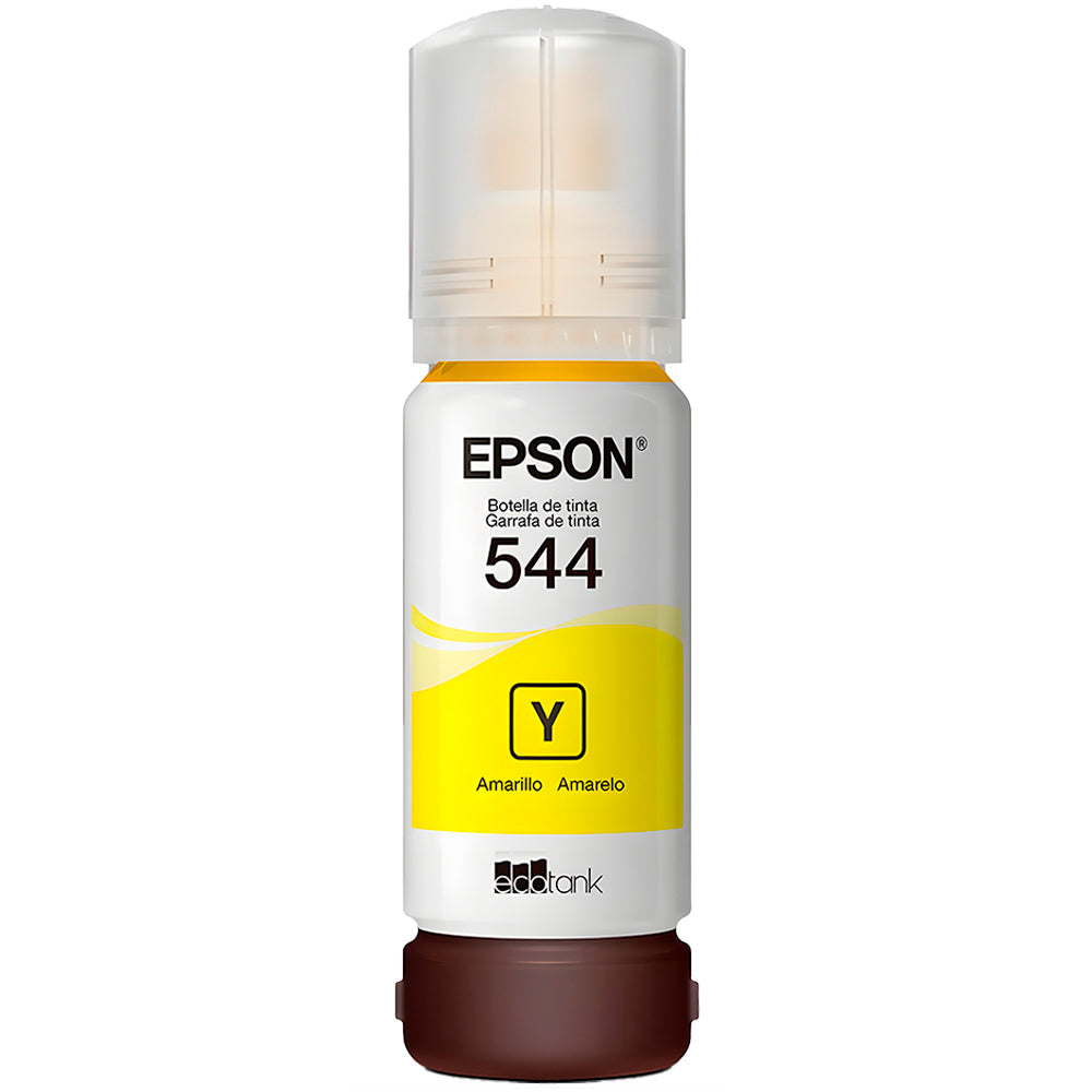 Kit Refil de Tinta 4 Cores Epson 544-Preto/Amarelo/Cyan/Magenta- Original Para L3110/L3150/L3250- ( Caixa com 4 Cores)