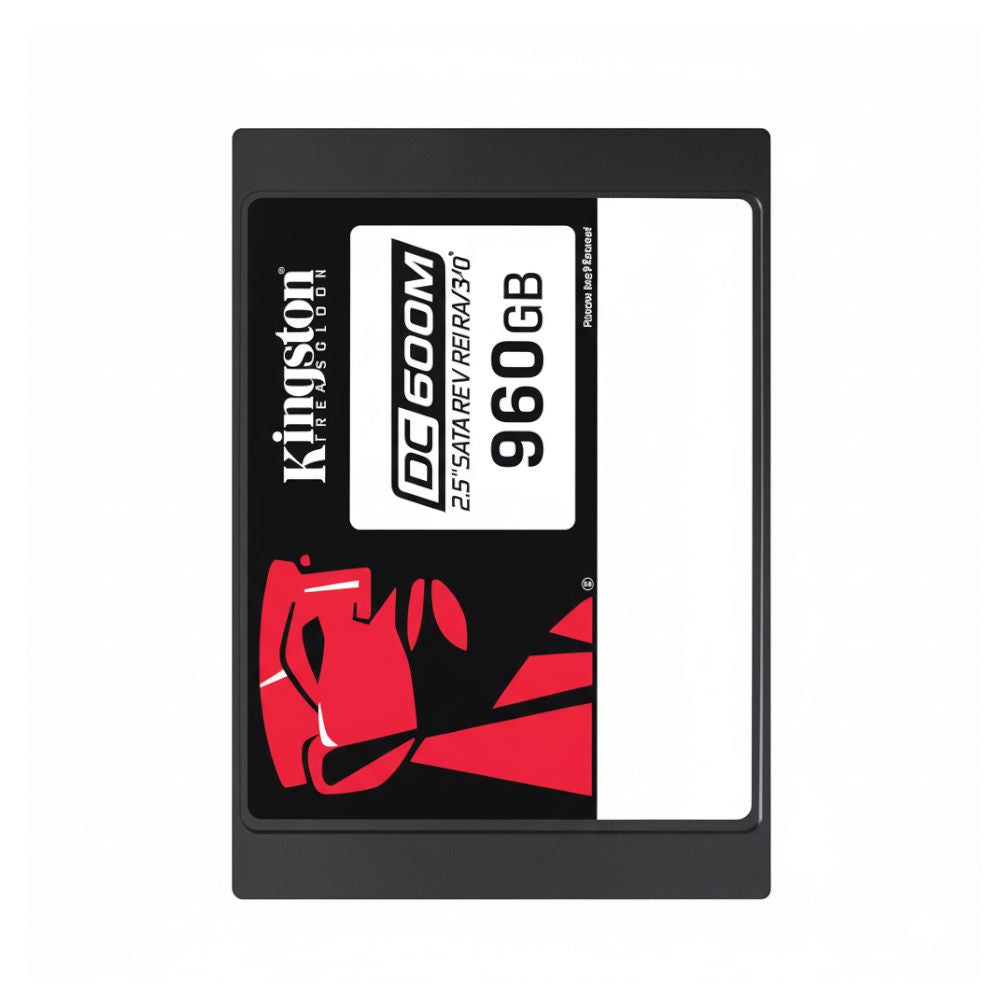 SSD Kingston DC600M 960GB, SATA III 2.5", Leitura 560MB/s, Gravação 530MB/s, NAND 3D TLC, Enterprise para Servidores