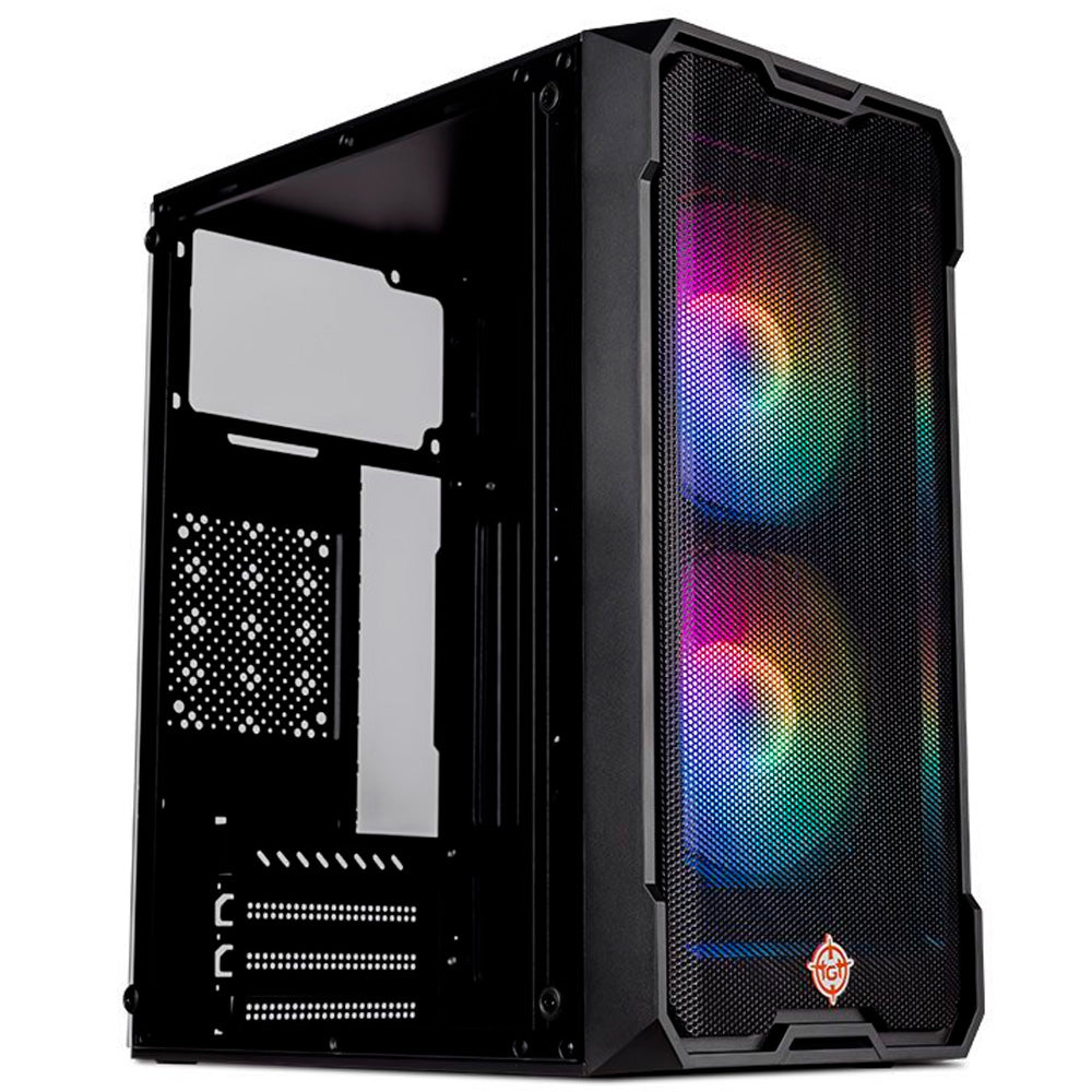 Gabinete Gamer TGT Jester, Mid-Tower, Lateral de Vidro, Com 2 Fans, Preto, TGT-JSR-BKGF01