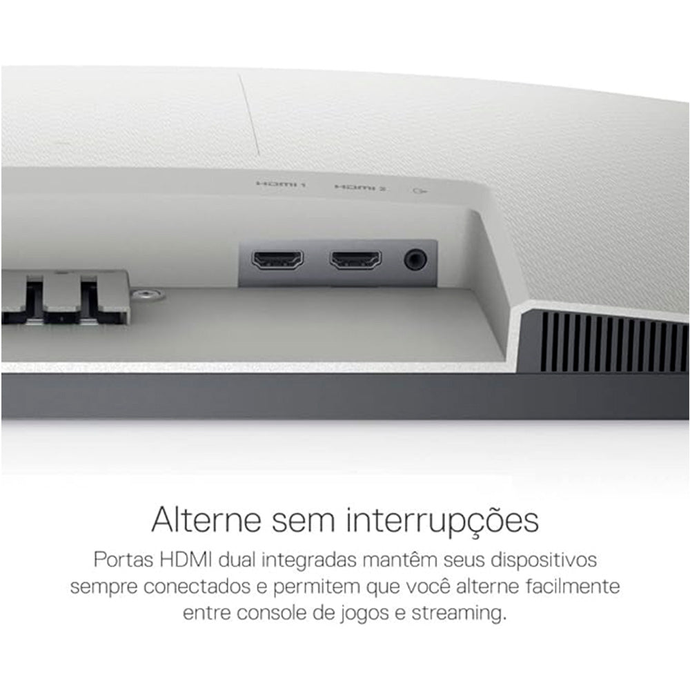 Monitor Dell 24'' 23.8- S2421HN Amd Freesync 75 Hz 110v/240v Preto e Prata