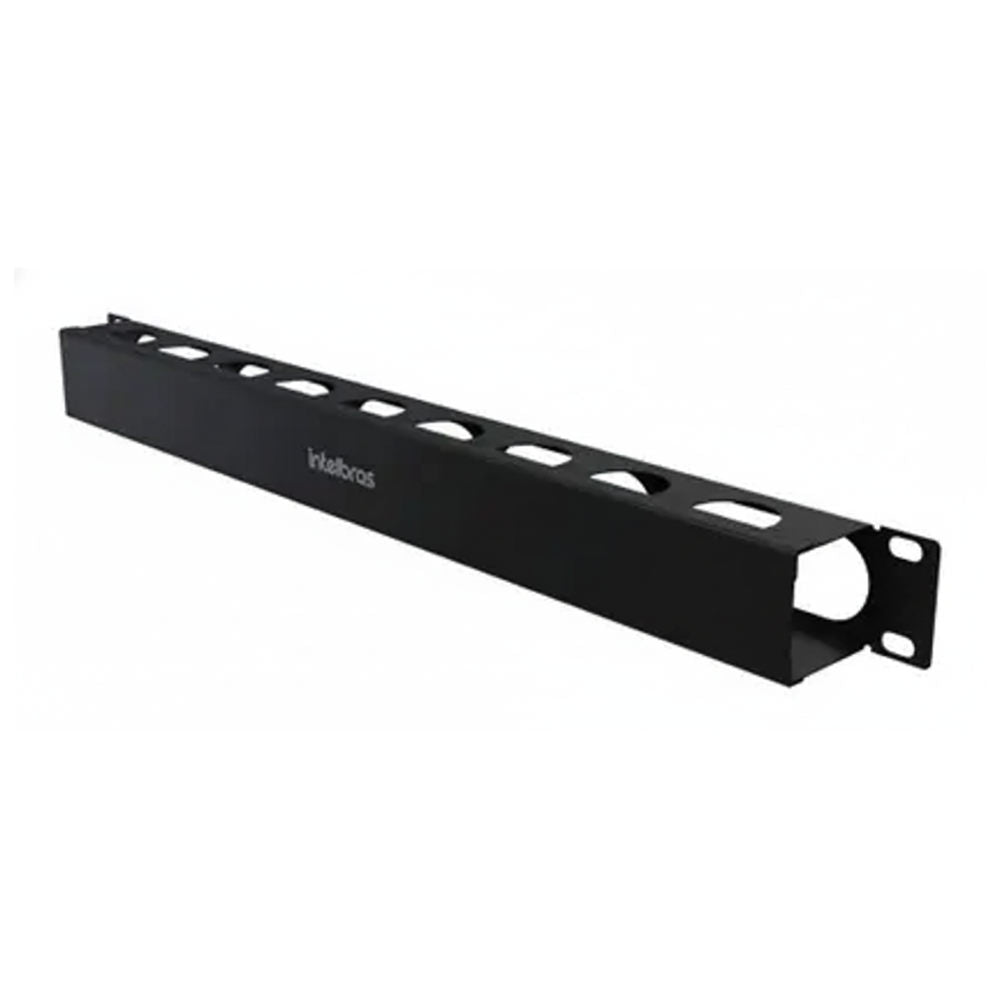 Organizador de Cabos Intelbras OCH1U, 1U Horizontal, 80mm, Compatível com Racks Padrão 19