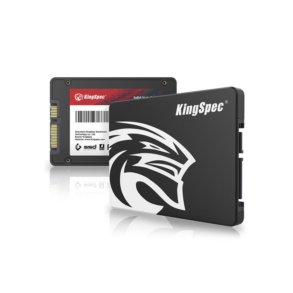 SSD KingSpec 120GB 2,5" SATA III 6Gb/s NAND 3D, Leitura 570MB/s, Gravação 520MB/s, MTBF 1M h, P4-120