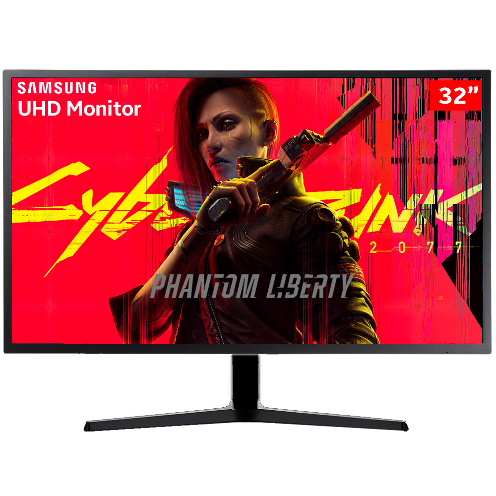 Monitor Gamer Profissional Samsung 32", LED 4K UHD, 60Hz, 4ms, HDMI e DisplayPort, 138% sRGB, FreeSync - LU32J590UQLMZD