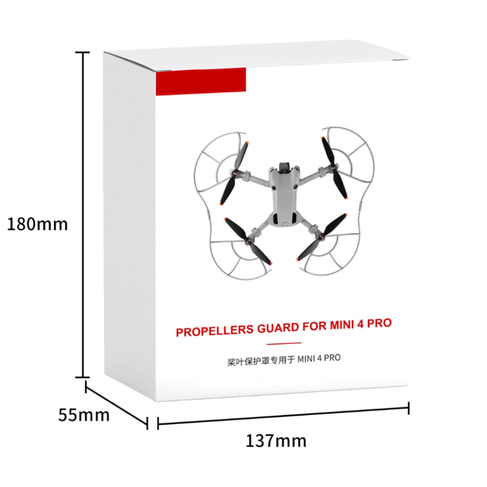 Protetor de Hélices Para Drone, DJI Mini 4 Pro, Removível, Material ABS, Proteção Contra Colisão, BRDRC