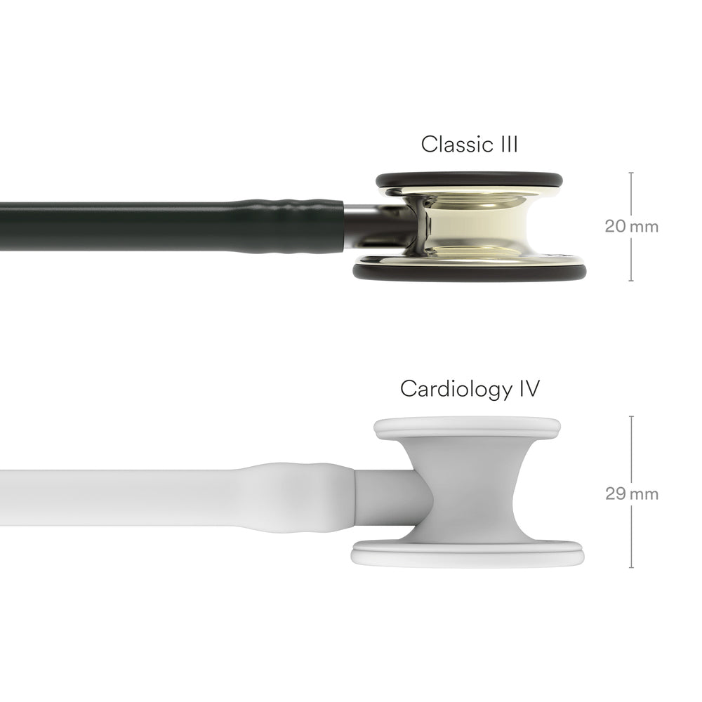 Estetoscópio 3M Littmann Classic III Preto com Champanhe Espelhado e Conector Preto - 5861