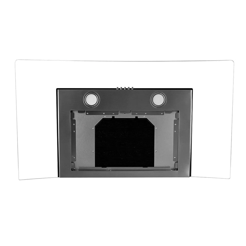 Coifa Depurador Glass Philco PC090G, Curva 90cm Inox Dupla Filtragem 220v