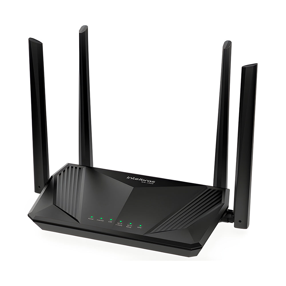 Roteador Wi-Fi 6 Dual Band, in Mesh Gigabit, Intelbras W6-AX 1500, Wi‑Force, Com 4 Antenas, 1 200 Mbps