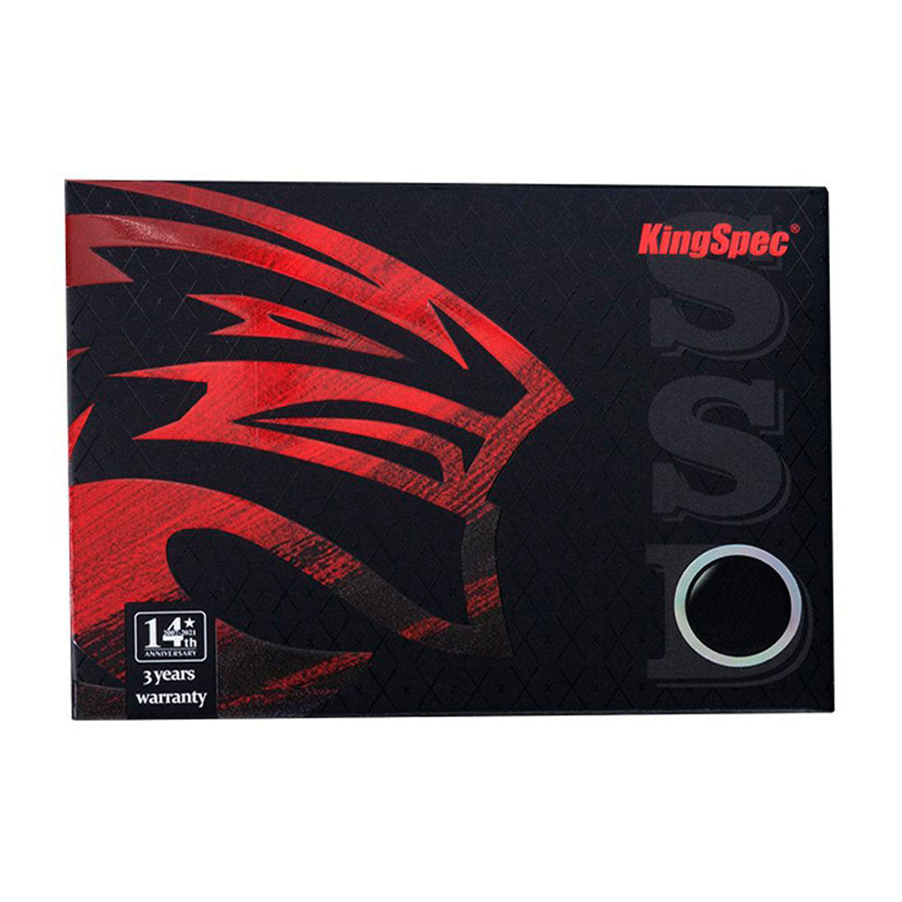 SSD KingSpec 120GB 2,5" SATA III 6Gb/s NAND 3D, Leitura 570MB/s, Gravação 520MB/s, MTBF 1M h, P4-120