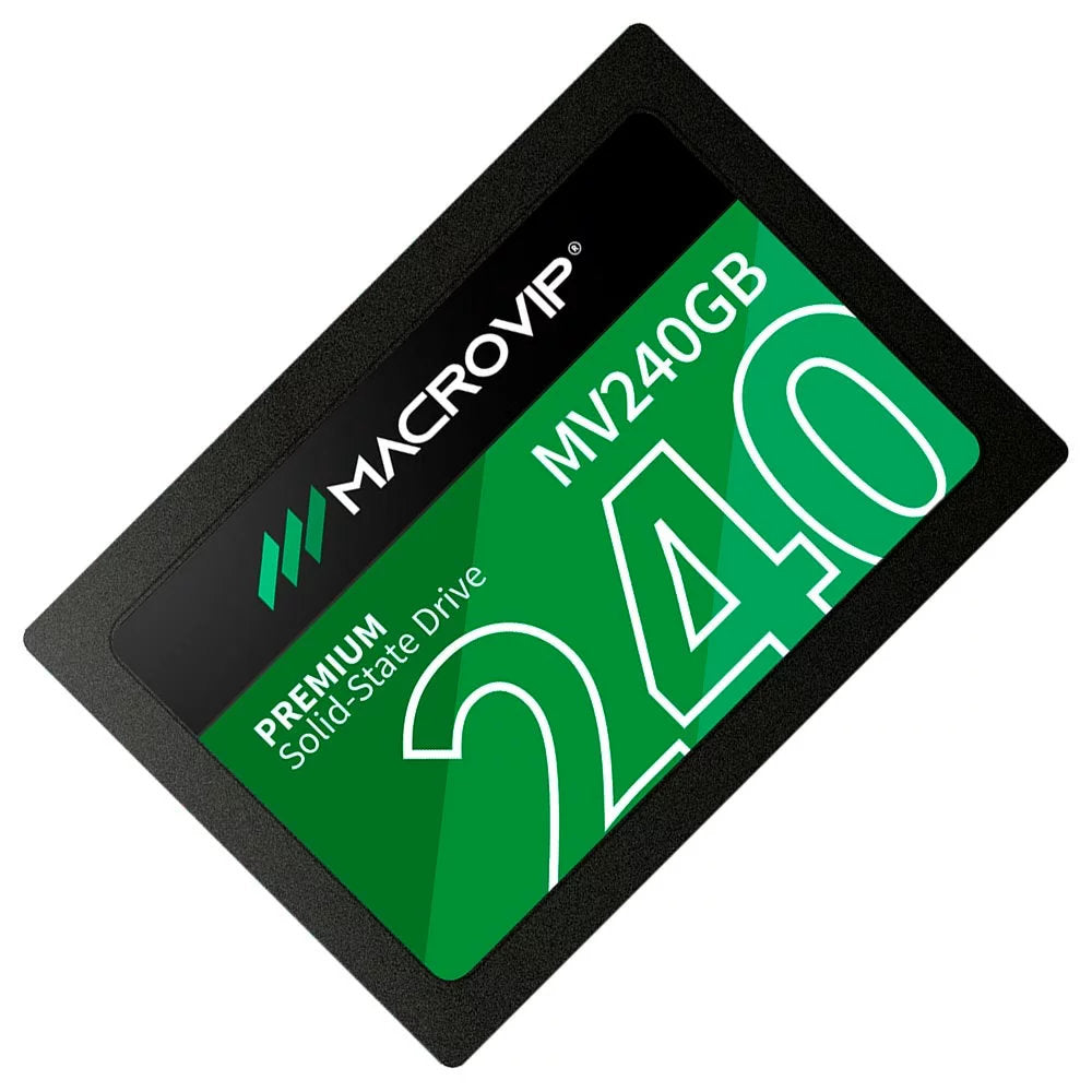 SSD Macrovip Premium 240GB 2,5'' Sata III 6Gb/s Leitura de Até 520Mb/s, Gravação Até 450Mb/s, MV240