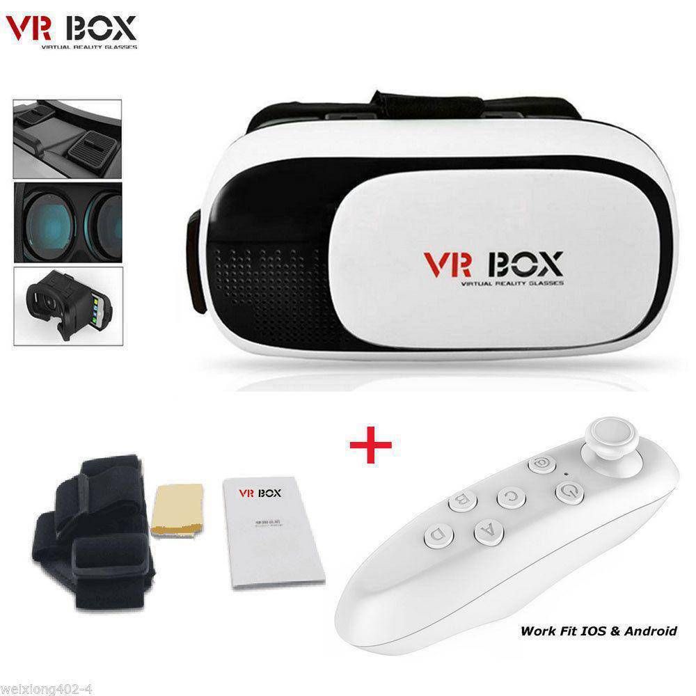 Oculos de Realidade Virtual Rv 360º 3D VRBOX Com Controle