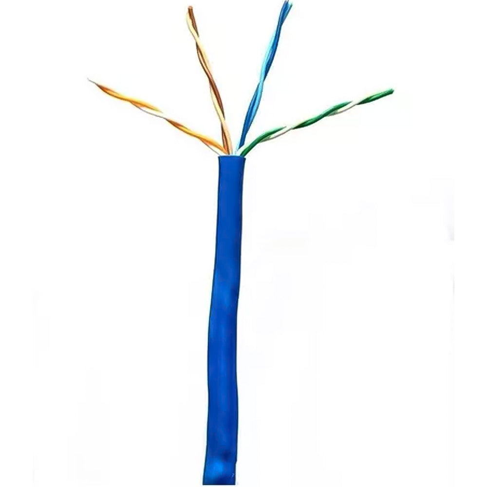 Caixa de Cabo de Rede Cat5E, 305 Metros, Utp 4p 4PX24AWG UTP CMX 100% Cobre WEC Azul