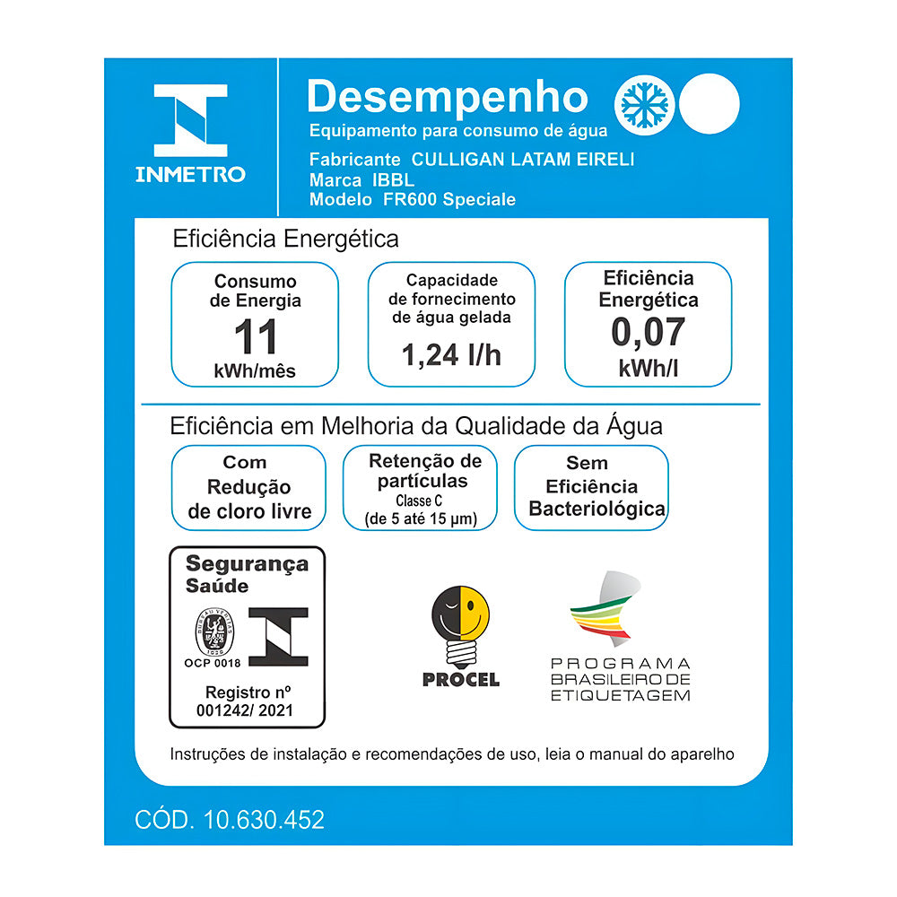 Purificador De Água IBBL FR600 Speciale Prata - 220V