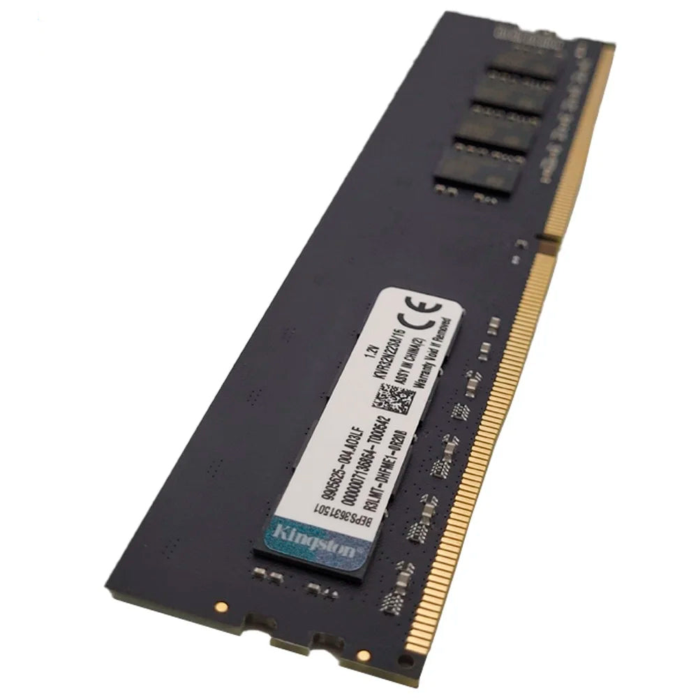 Memória Ram Desktop 16GB 3200MHz DDR4 Kingston KVR32N22S8/16 - Preta