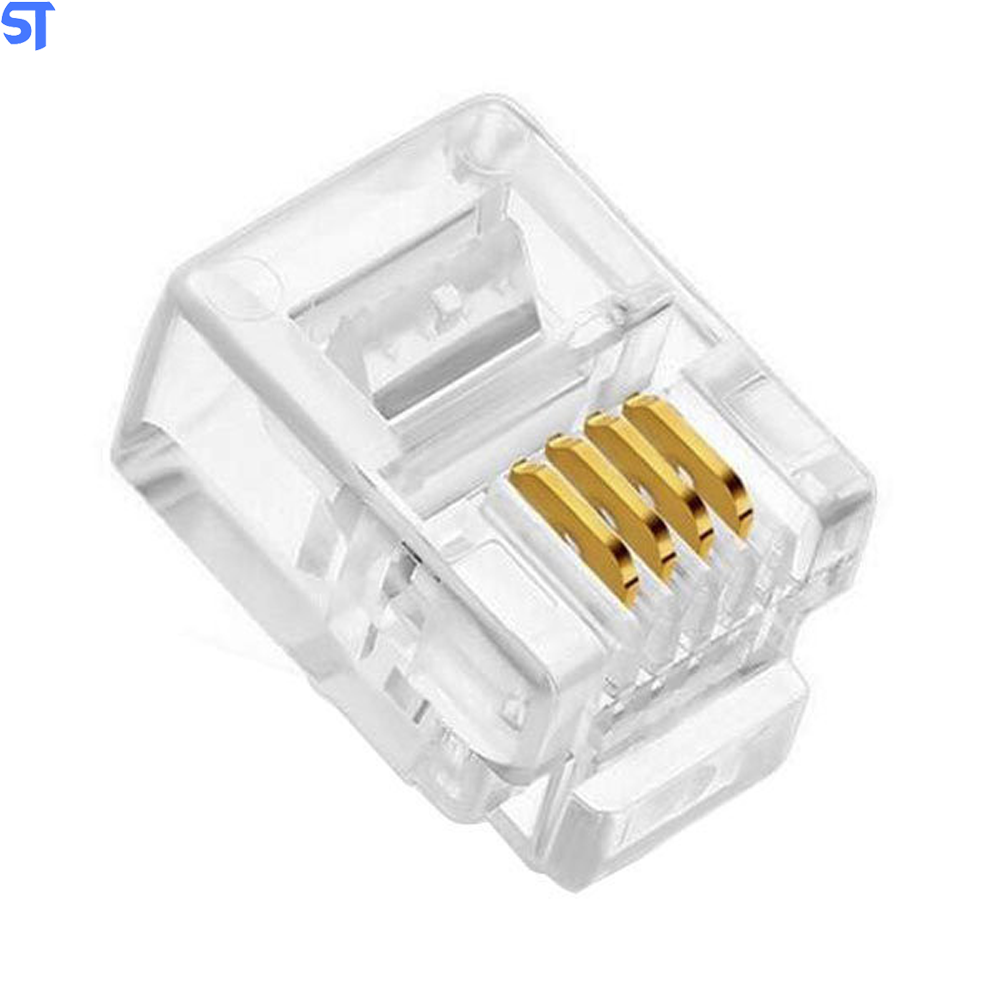 Plug Conector Modular RJ-11 P/ Telefone