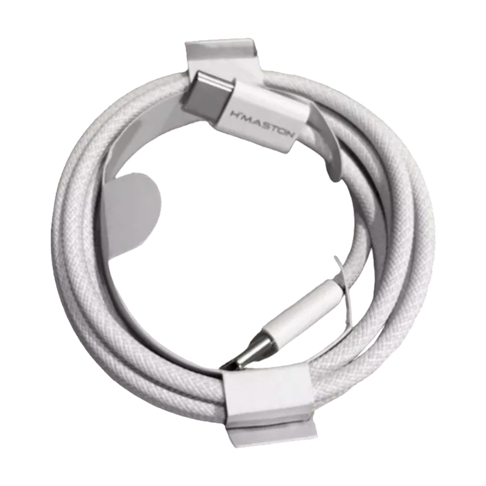 Fonte Carregador Turbo, 30W, Com Cabo 1 Metro Tipo-C Para Tipo-C, H'Maston, CB-23, Branco