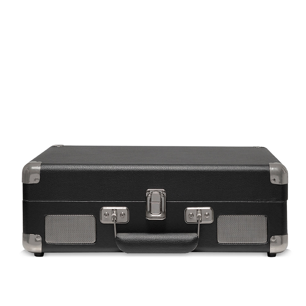 Vitrola Toca-Discos Retrô Raveo Sonetto, Chrome Preta, Com USB e Bluetooth (Reproduz e Grava), Bivolt, 10W, 33/45/78 RPM