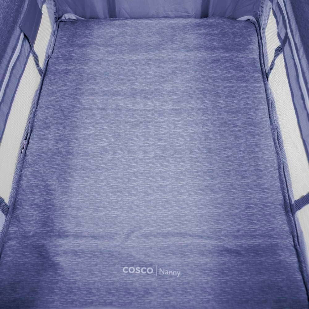 Berço Portátil Cosco Nanny 2 Níveis de Altura - de 0 a 18kg, Azul Rajado