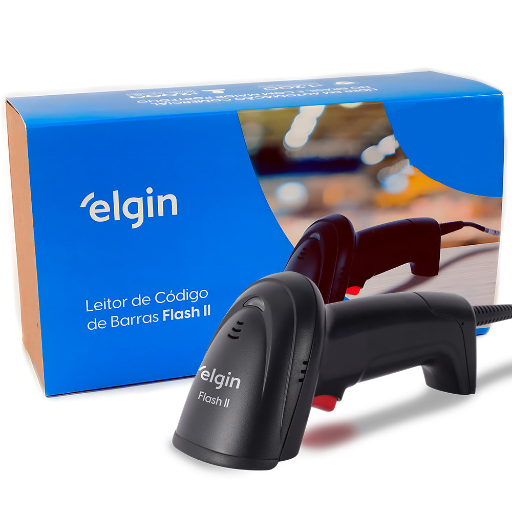 Leitor de Codigo de Barras Flash II Elgin USB Preto - 46FLASH2CK00